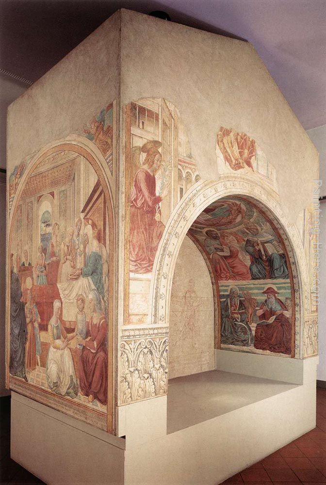 Shrine of the Visitation painting - Benozzo di Lese di Sandro Gozzoli Shrine of the Visitation art painting